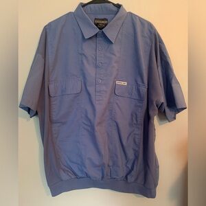 Members Only Vintage Baby Blue Polo Shirt Size XL